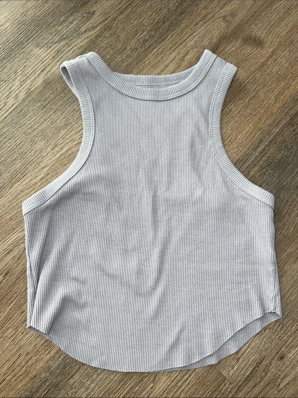 wild fable Light Gray Ribbed Tank Top